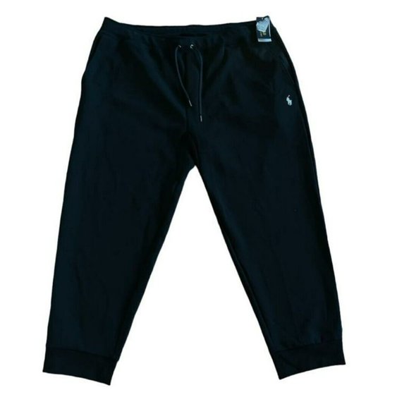 Polo Ralph Lauren Men's 2XB Big & Tall Double-Knit Jogger Drawstring Sweatpants - Picture 2 of 6